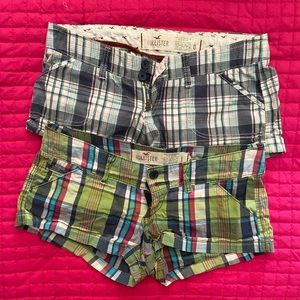 Plaid Cuffed Hollister Shorts